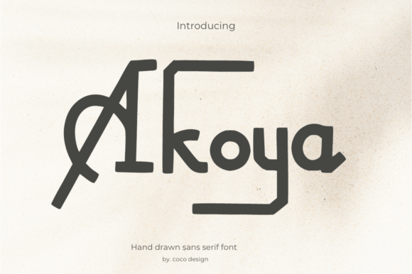 Akoya: A Serif Font with a Modern, Hand-Drawn Soul