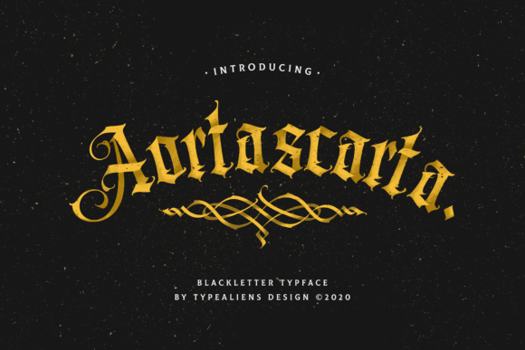 Aortascarta: Elevating Brand Identity with Timeless Blackletter