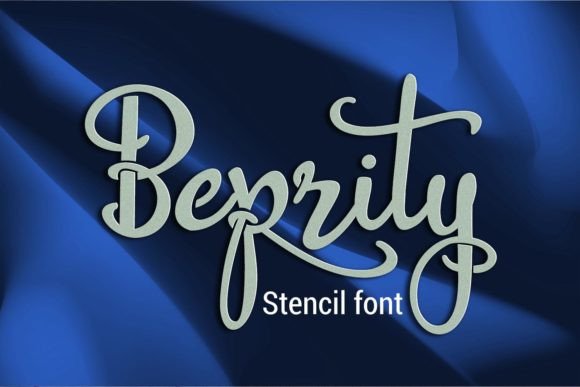 Beprity Stencil: A Script Font for Modern Creators