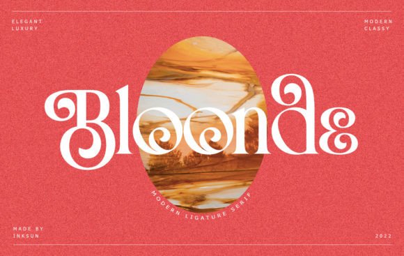 Bloonde: A Modern Serif for Bold Branding