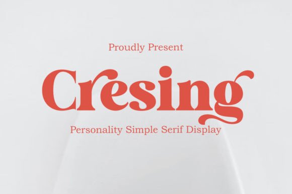Cresing: A Modern Serif for Bold Branding & Design