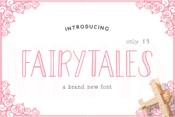 Fairytales: A Hollow Style Font for Whimsical Branding