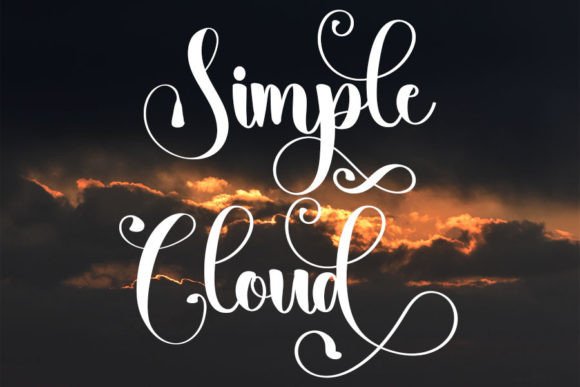 Simple Cloud: A Stylish Handwritten Font for Modern Projects