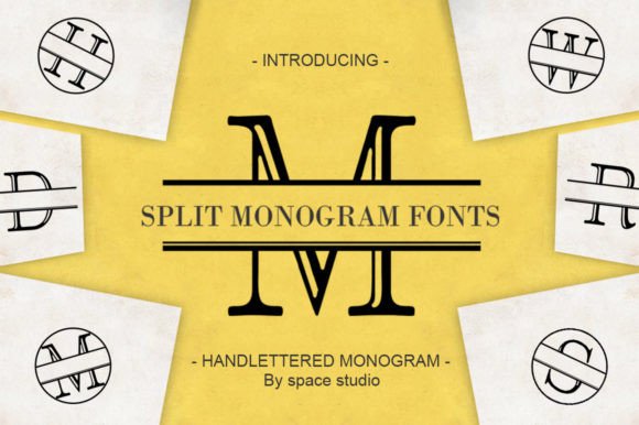 Split Letter Monogram: A Touch of Timeless Sophistication