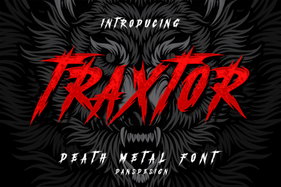 Traxtor: The Horror Font for Vintage Urban Branding