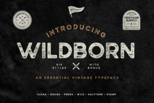 Wildborn: A Vintage Sans Serif for Strong Visual Identity